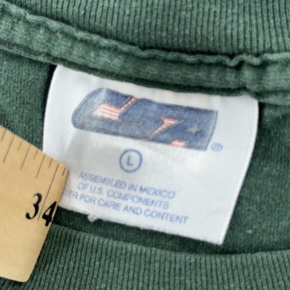 Vintage Green Bay Packers Shirt Mens Large Green NFL Football Nutmeg Mills 90s - Picture 8 of 9